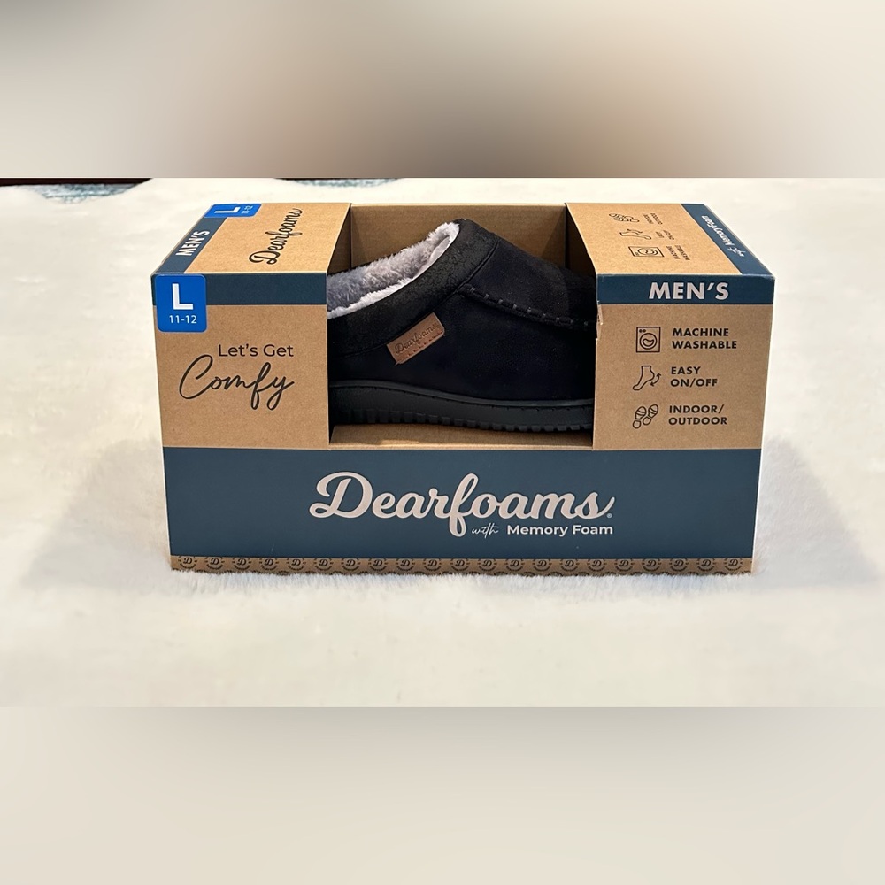 Dearfoams Men's Memory Foam Slipper - Picture 11 of 16